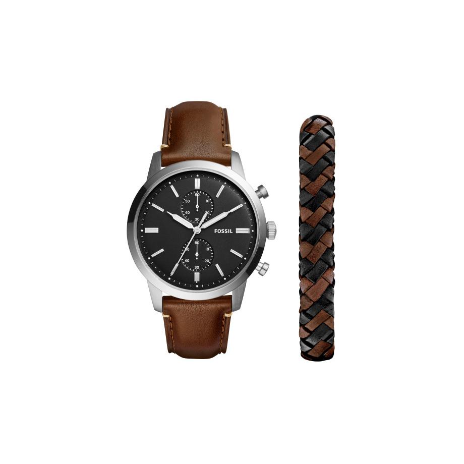 men's fossil watch and bracelet set